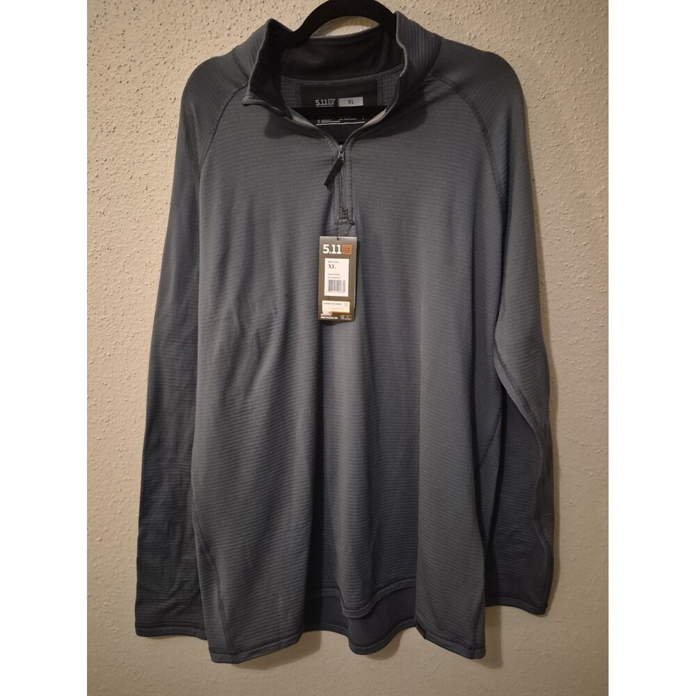 NWT 5.11 Tactical Men's Quarter Zip Shirt 545 Turbulence XL